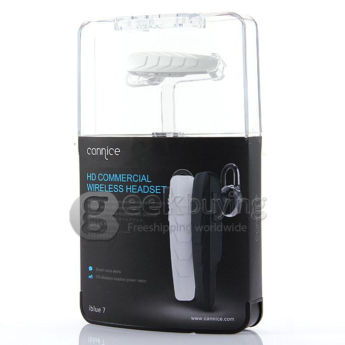 Connice iblue 7 HD Commercial Wireless Bluetooth 4.0 Headset Earphone Pair 2 Devices iOS Android iPhone6 Plus - White