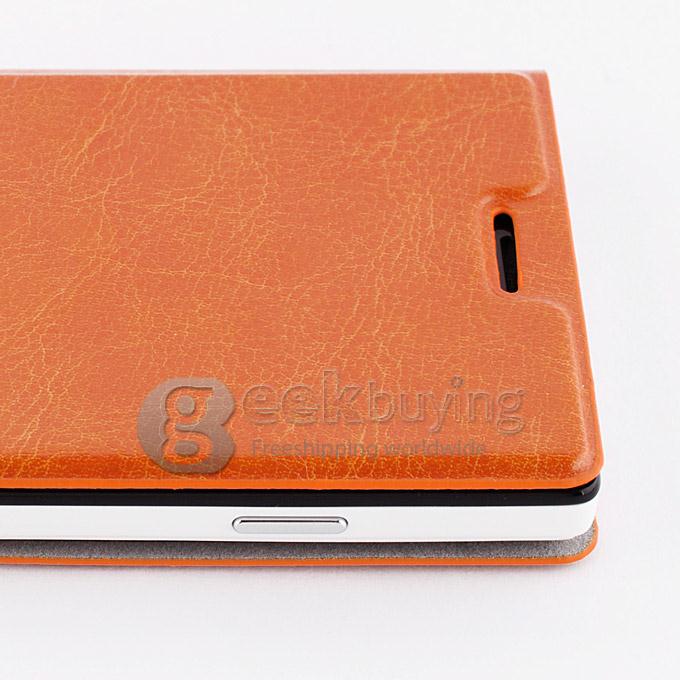 Flip PU Leather Cover Case for iocean X7S-T/X7 HD - Orange