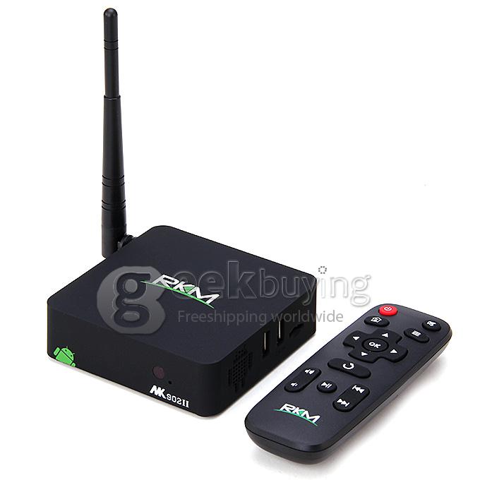 RKM MK902II RK3288 1.8GHz Android 4.4 Mini TV Box HDMI HDD Player 1.8GHZ 2G/16G Dual Band 2.4/5G WIFI Bluetooth XBMC DLNA - Black