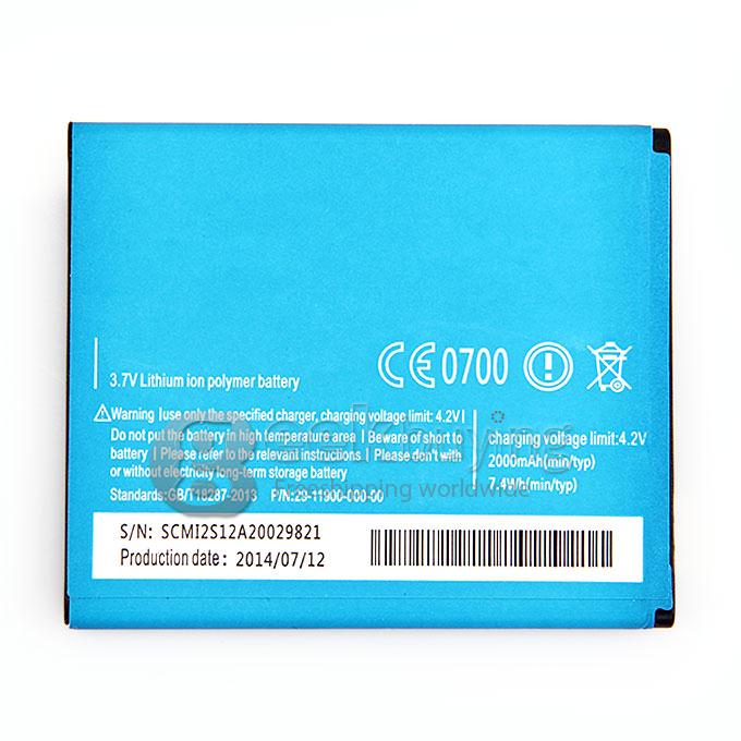 3.7V 2000mAh Rechargeable Lithium-ion Battery for W800