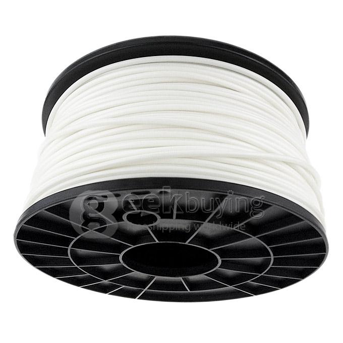 Heacent P003 3D Printer Material PLA Filaments Consumables Plastic Cable 3MM 1KG - White