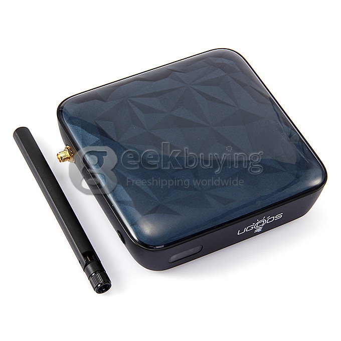 UGOOS UT3 Android 4.4 RK3288 Quad Core 1.8GHz Mini TV BOX HDMI HDD Player 2G/16G 2.4GHz/5GHz 802.11AC WiFi H.265 Bluetooth 100M/1000M Ethernet HDMI IN/OUT DLNA - Blue