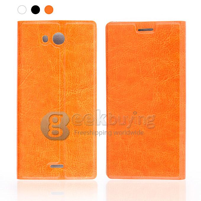 Flip PU Leather Cover Case for iocean X7S-T/X7 HD - Orange