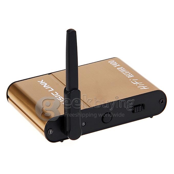 X400 Wireless Bluetooth 4.0+EDR Audio Receiver Music Receiver Link Adapter for IPhone/Android/PC/Tablet - Gold