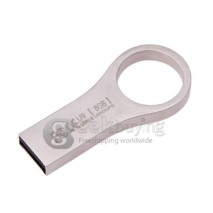 Eaget U9 8GB USB 2.0 High Speed USB Flash Drive U Disk USB Memory Stick USB Pen Drive - Silver
