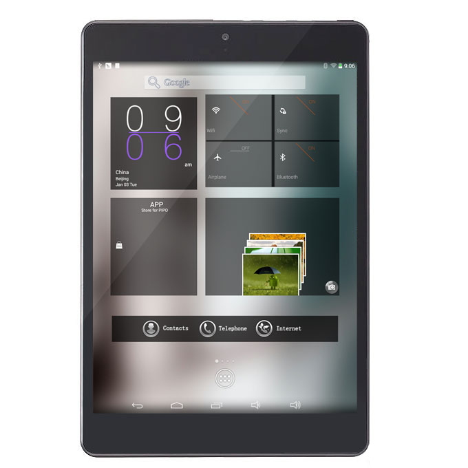 PiPO P8 RK3288 Quad Core 7.9 Inch Android 4.4 OS Tablet PC 2GB/16GB Retina 2048*1536 Touch Screen 2.4G/5G WiFi 3G/GPS Black