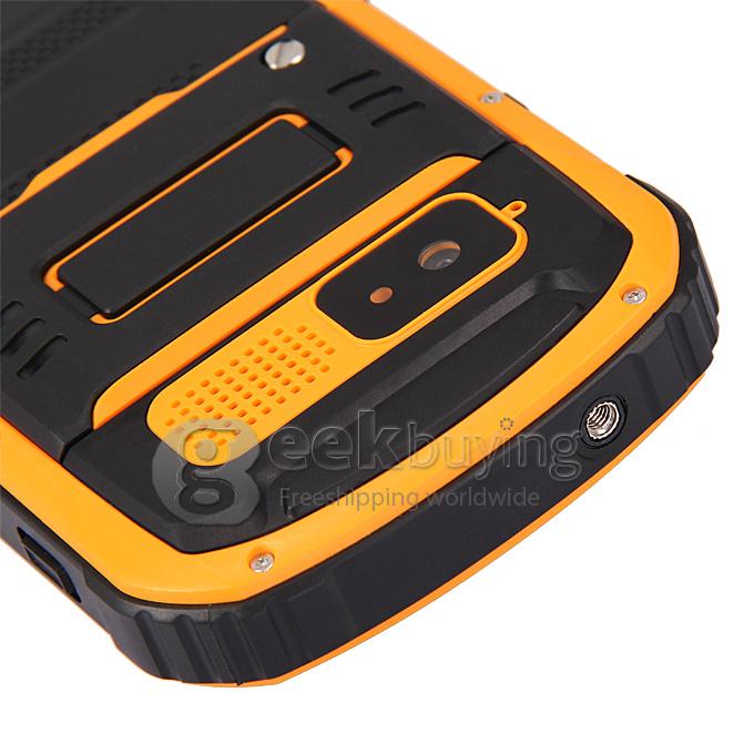 W63/S09 MTK6589 Quad Core 1.2Gzh Android 4.2 Smartphone 1GB RAM 4GB ROM Waterproof Dustproof Shockproof 3G/GPS - Yellow