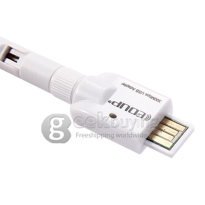 EDUP EP-MS15003 IEEE802.11b/g/n 2.4GHz 300Mbps Wireless Network USB Wifi Adapter - White
