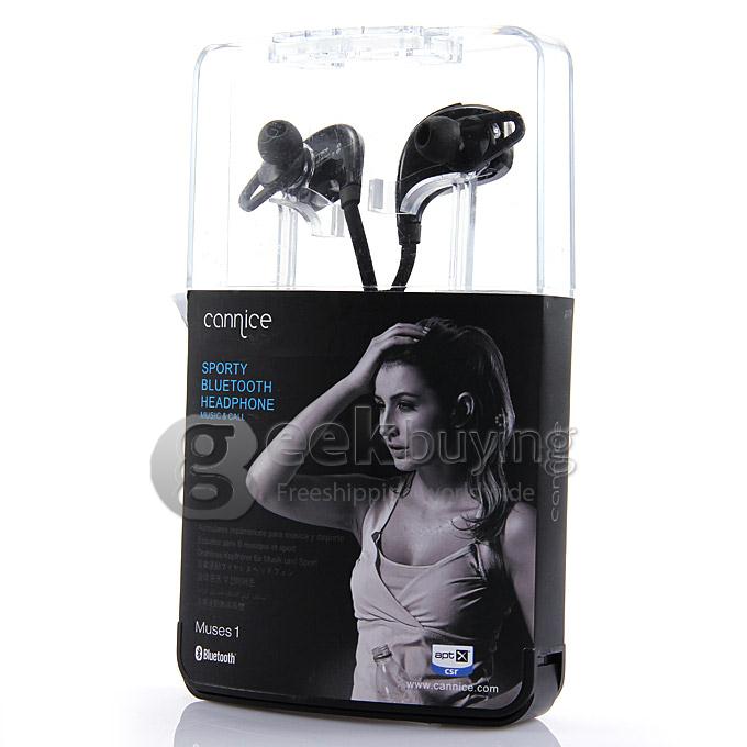 Connice Muses 1 Wireless Sporty Bluetooth 4.0 Headphone Earphone Music & Call Pair 2 Devices iOS Android iPhone6 Plus - Black