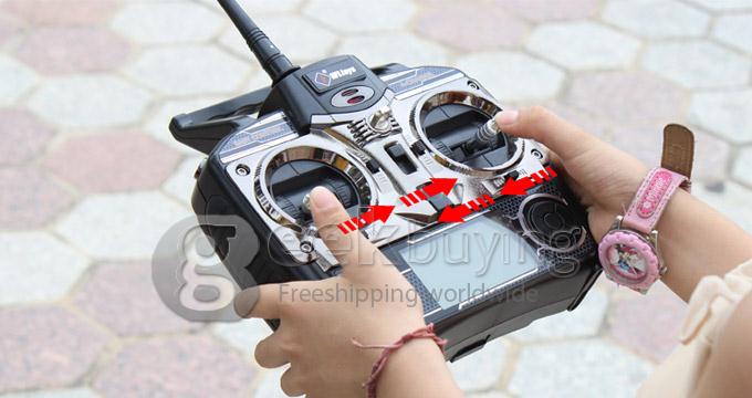 WLtoys V915 2.4GHz 4CH Scale RC Lama Helicopter RTF 6-axis Gyroscope with Remote Controller - Red