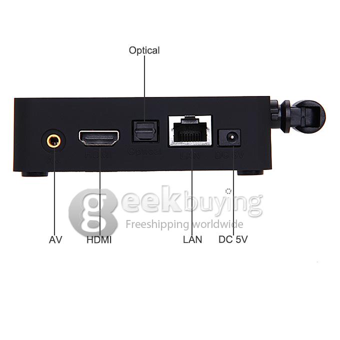 RKM MK902II RK3288 1.8GHz Android 4.4 Mini TV Box HDMI HDD Player 1.8GHZ 2G/16G Dual Band 2.4/5G WIFI Bluetooth XBMC DLNA - Black