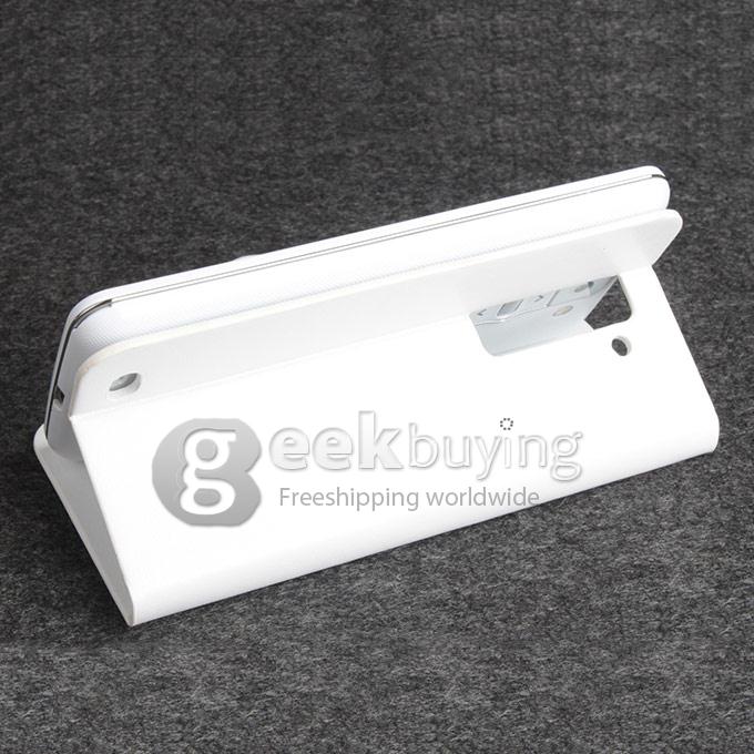 Protective PU Leather Hard Case Cover Shell for Elephone G3 - White
