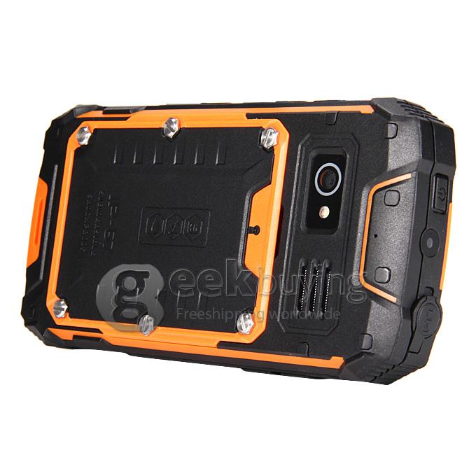ZGPAX S9 MTK6572W Dual Core 1.3GHz Smartphone 4.5 Inch Waterproof Phone IP67 Walkietalkie Android 4.2 GPS/WIFI/Bluetooth - Black+Orange