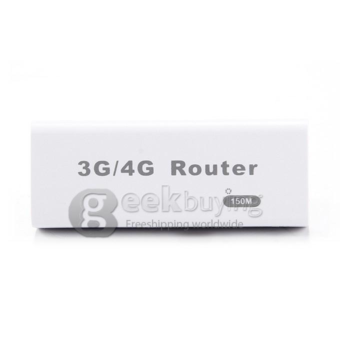 M1 Mini Portable USB 2.0 150Mbps 802.11b/g/n 3G/4G Wi-Fi Hotspot Gateway Wireless Router - White