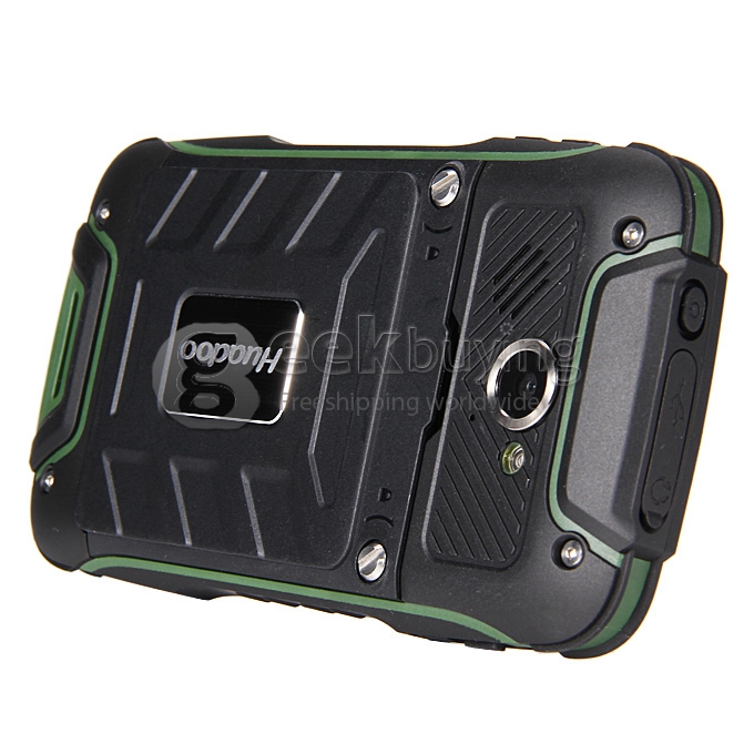 Huadoo V3 IP68 Waterproof MTK6582 Quad Core 1.3GHz Smartphone 4.0 Inch Android 4.4 1GB RAM 8GB ROM 8.0MP 3G GPS - Green