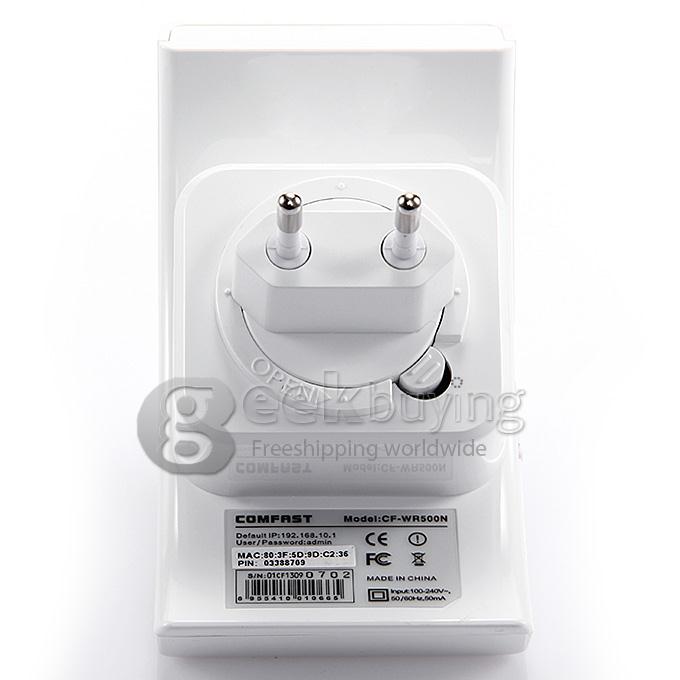 EU&US Plug COMFAST CF-WR500N Portable 300Mbps 802.11b/g/n Network Wireless AP Repeater Router - White