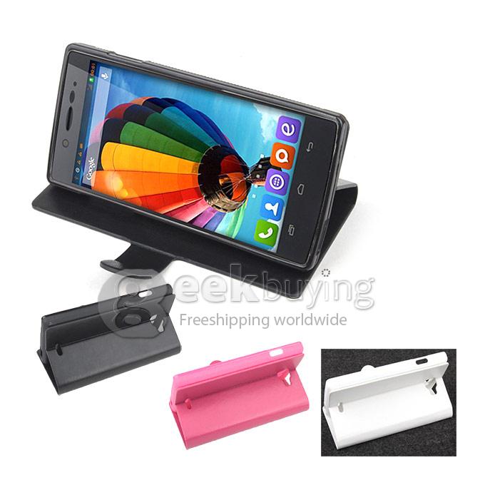 Brand New Protective PU Leather Hard Case Cover Shell for Iocean X7 - Rose