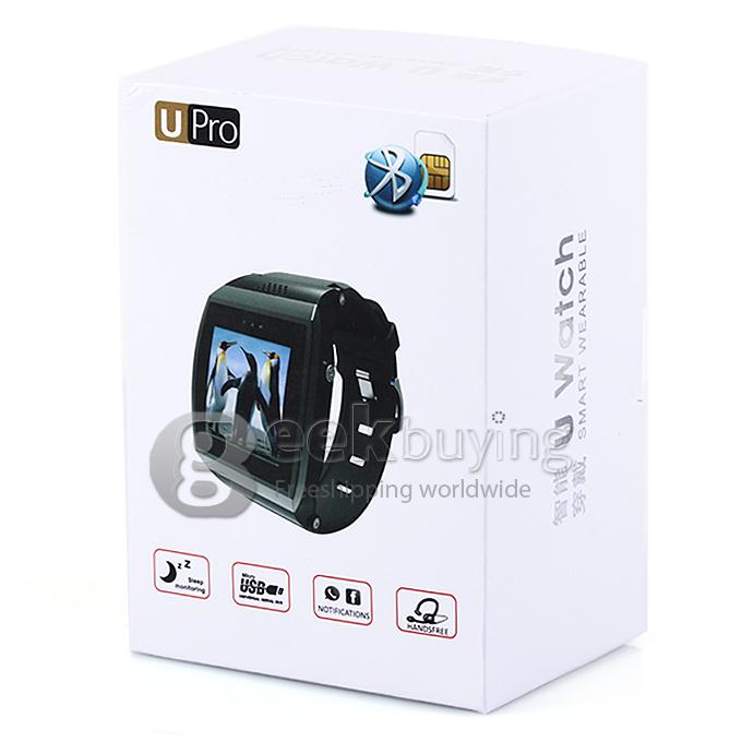 1.55'LED U8 Pro Bluetooth Watch Touch Screen Smart Watch Phone for Android iPhone - Gold