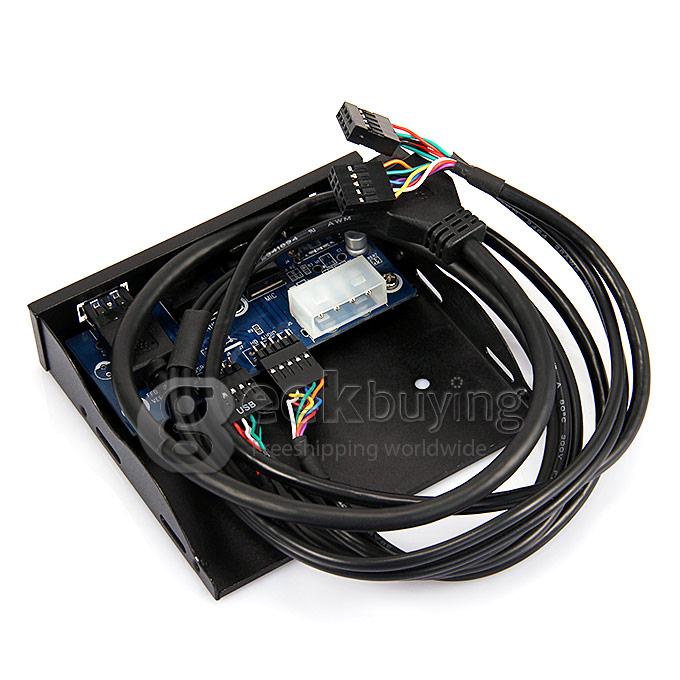 Front Panle USB 3.0 Female+USB 2.0 Female+HD-Audio Expanding your PC - Black