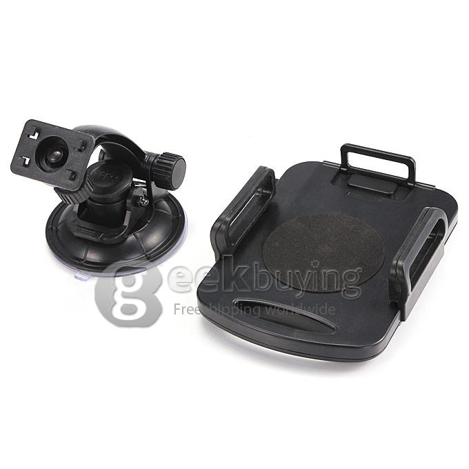 New Car Bracket Suction Mount Holder Backrest Windshield Mountain for iPad Air Mini Sumsang Tablet PC - Black