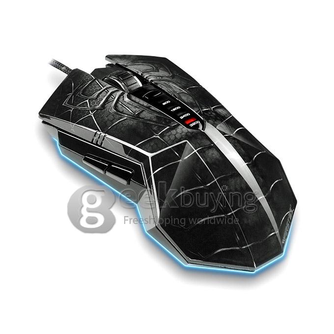 WFIRST Spider King X6-M 3200DPI Wired USB 6D Optical Gaming Mouse DPI Changeable for DOTA LOL