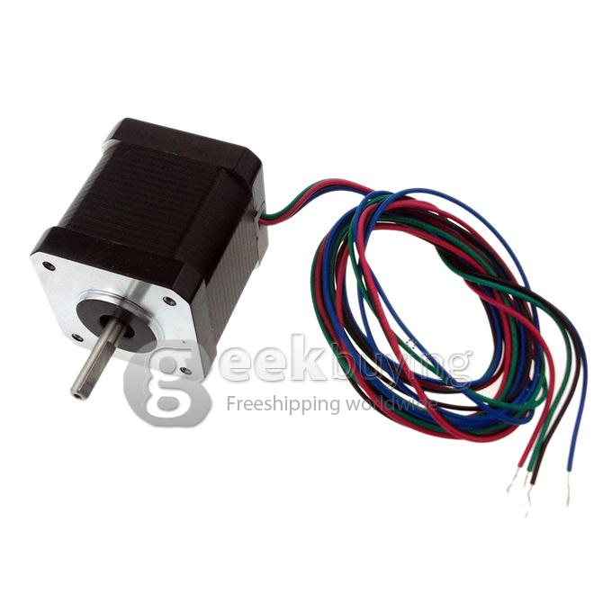Heacent RepRap Prusa Mendel 3D Printer DIY Accessories Stepping Motor - Black + Silver