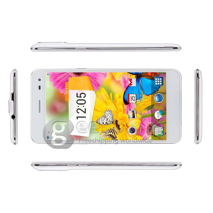 MPIE T6S HD MTK6582 Quad Core 1.3GHz 5.5 inch Smartphone 2GB+4GB Air Gesture Fingerprint Unlocking GPS OTG NFC - White