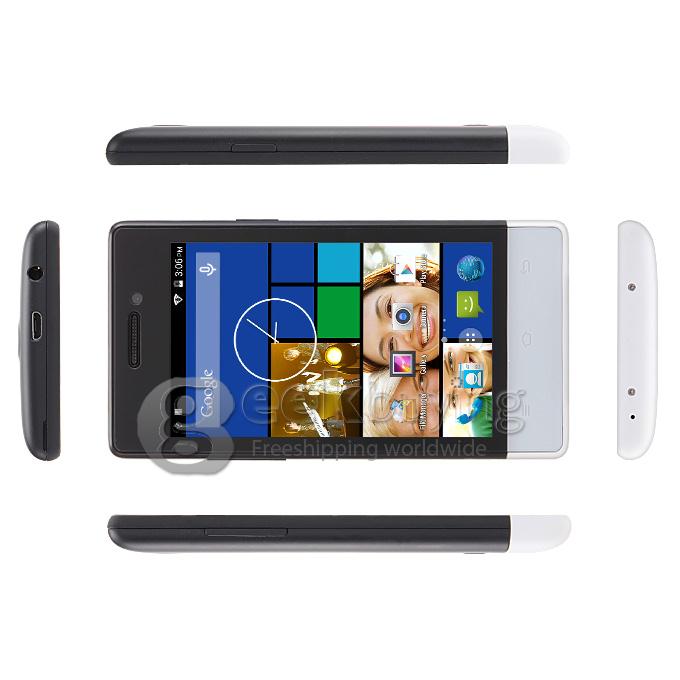ZOYO Z800 4.0inch MTK6572W Dual Core 1.0GHz Smartphone WVGA Android 4.4 OS ROM 4GB 2.0MP+0.3MP 3G GPS Dual SIM - Black