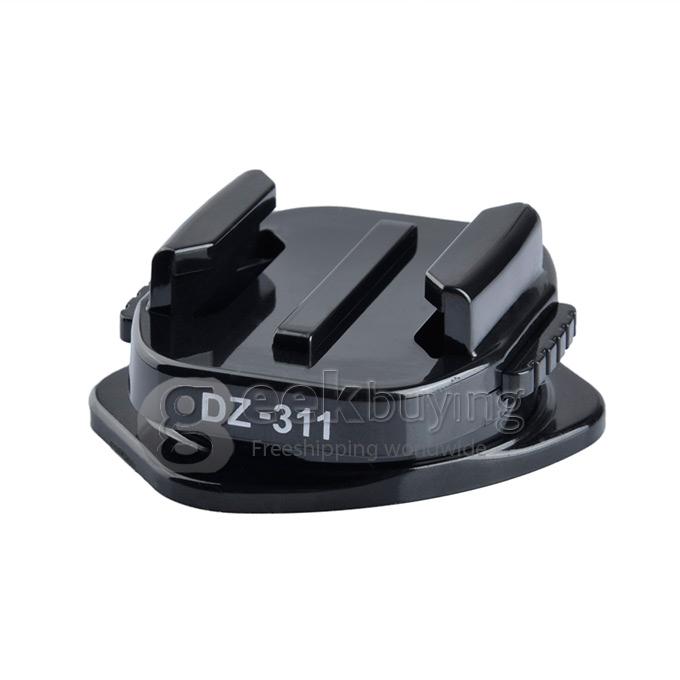 DZ-312 360 Degrees Turn Flat Surface Pedestal with 3M Sticker Suitable for Gopro Hero 4/3/2/1 SJ Cameras