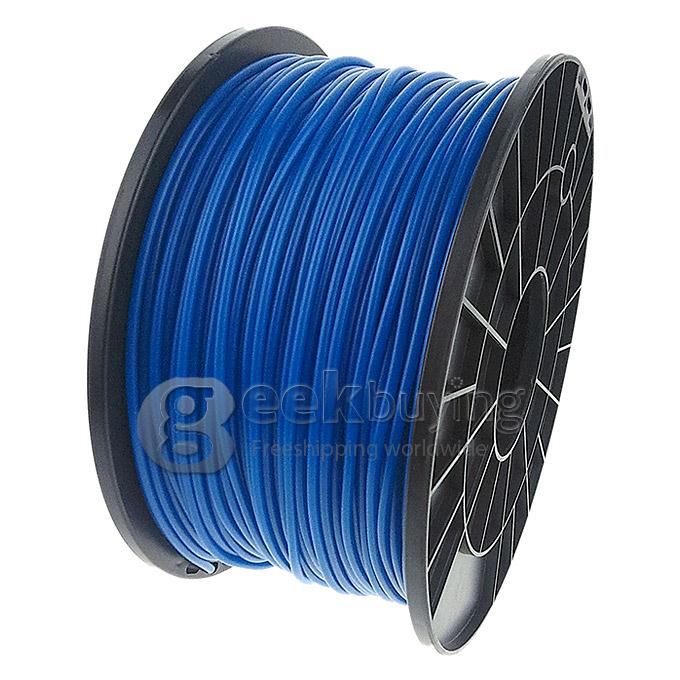 Heacent P003 3D Printer Material PLA Filaments Consumables Plastic Cable 3MM 1KG - Transparent Blue