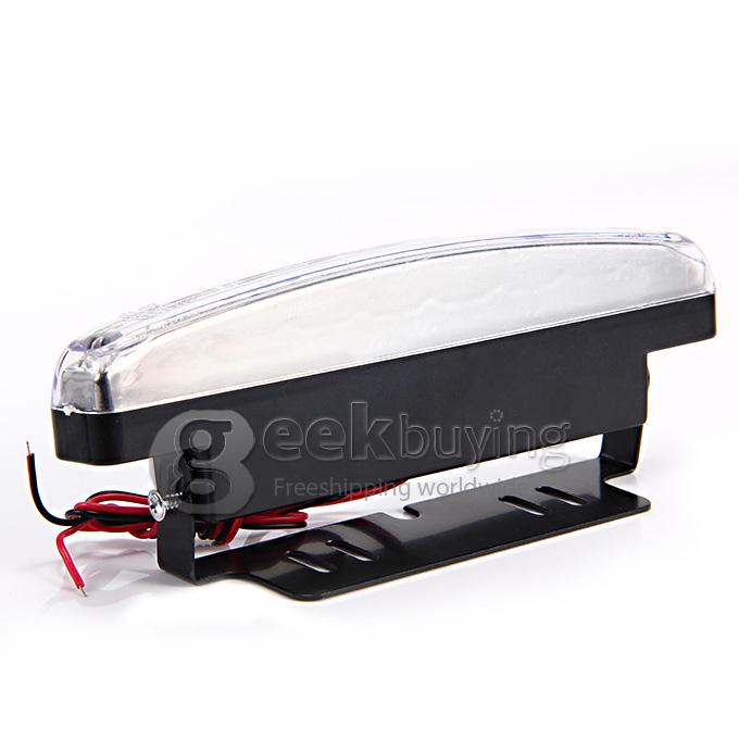Universal White 8-LED Multiple Flash Modes Daytime Running Fog Lights for Car (Pair)