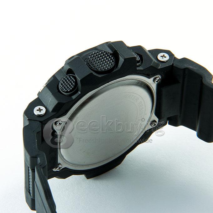 SKMEi 1019 Unisex Fashion LED PU Strap Water Resistant Digital Quartz Sport Watch - Black