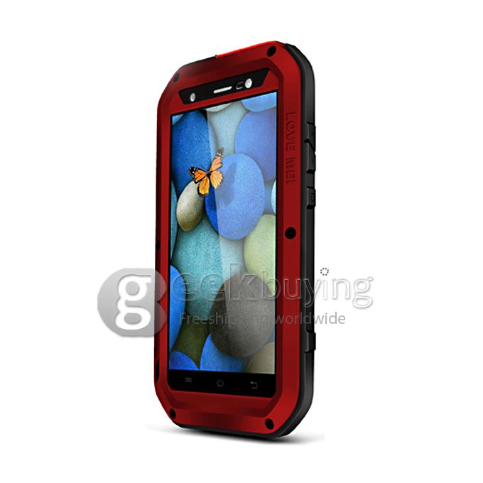 Love Mei Multifunctional Phone Case Tempered Glass Shockproof Dustproof Protective Cover for VIVO XSHOT - Red