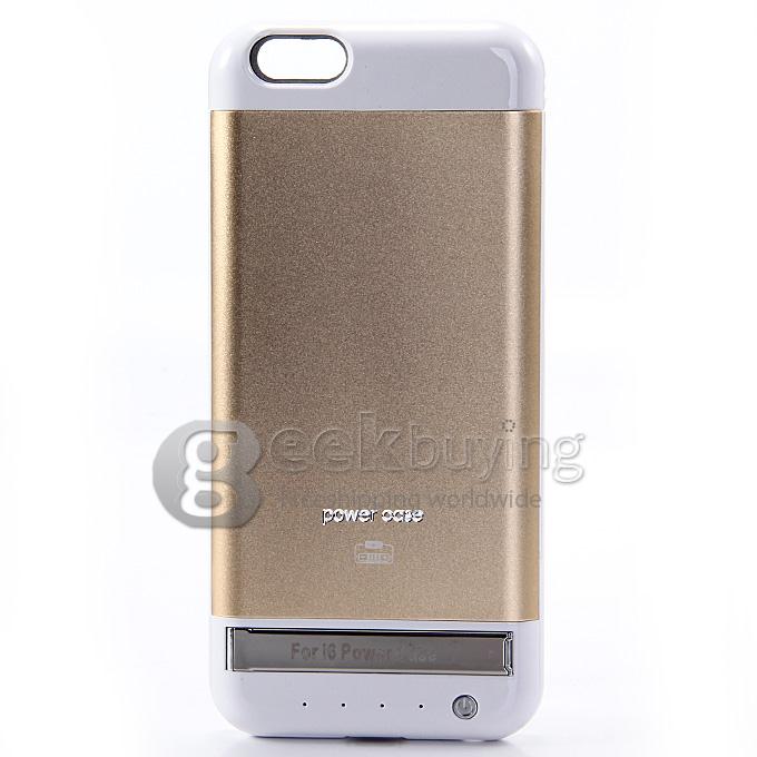 3800mAh External Battery Backup Charging Cover Power Case for iPhone 6 4.7 inch - White