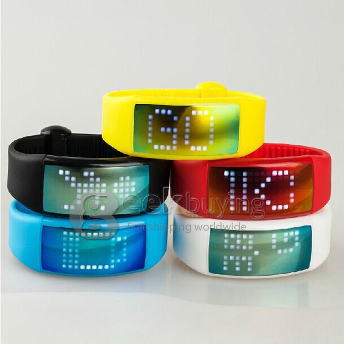 Personalized Accurate Signature USB 3D Acceleration Sensor Pedometer Smart Watch 8G Capacity - Blue