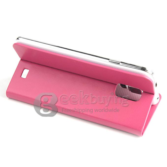 Brand New Protective PU Leather Hard Case Cover Shell for Doogee DG310 - Pink