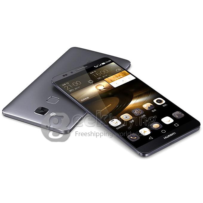 Huawei Ascend Mate 7 1920x1080 FHD 4G LTE Hisilicon Kirin Octa Core 1.8GHz Smartphone 6inch Android 4.4 2G+16G 13MP 4100mAh GPS NFC Fingerprint Identify - Black