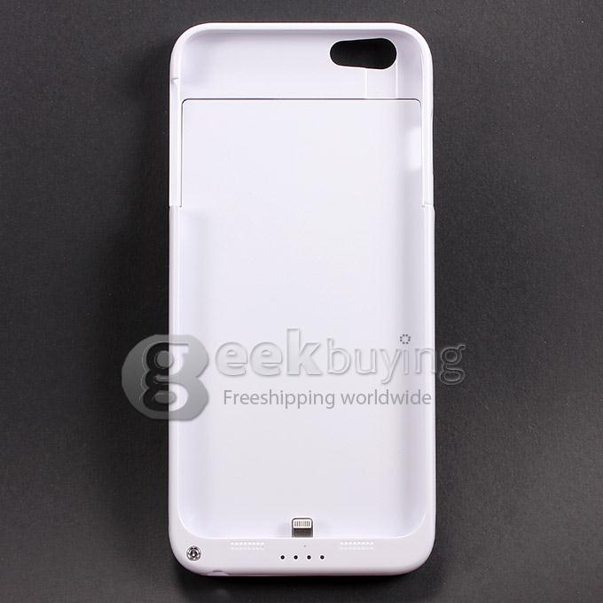 4800mAh External Power Bank Case Backup Battery Charger for iPhone 6 Plus - White