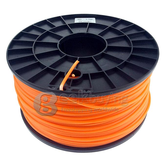 Heacent P175 3D Printer Material PLA Filaments Consumables 1.75mm 1kg Plastic Cable - Transparent Orange