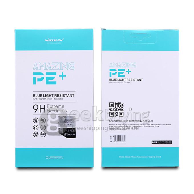 NILLKIN Amazing PE+ Anti-Blue Light Toughened Glass Screen Protector Film Cover Arc Edge for Apple iPhone 6