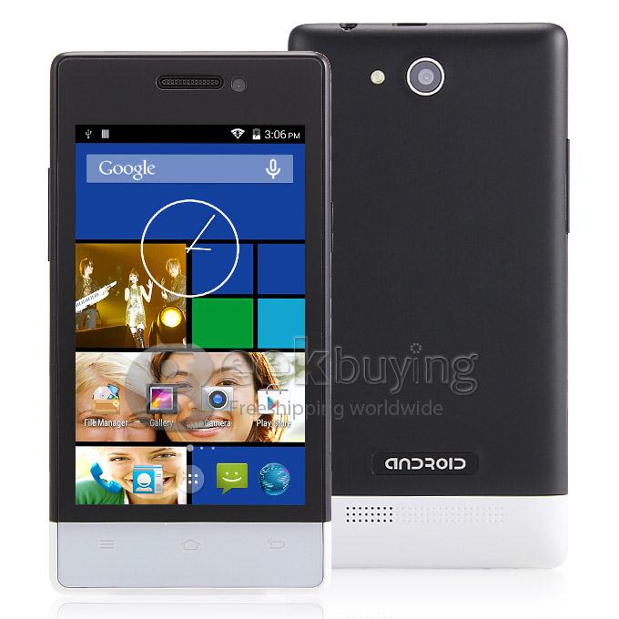 ZOYO Z800 4.0inch MTK6572W Dual Core 1.0GHz Smartphone WVGA Android 4.4 OS ROM 4GB 2.0MP+0.3MP 3G GPS Dual SIM - Black