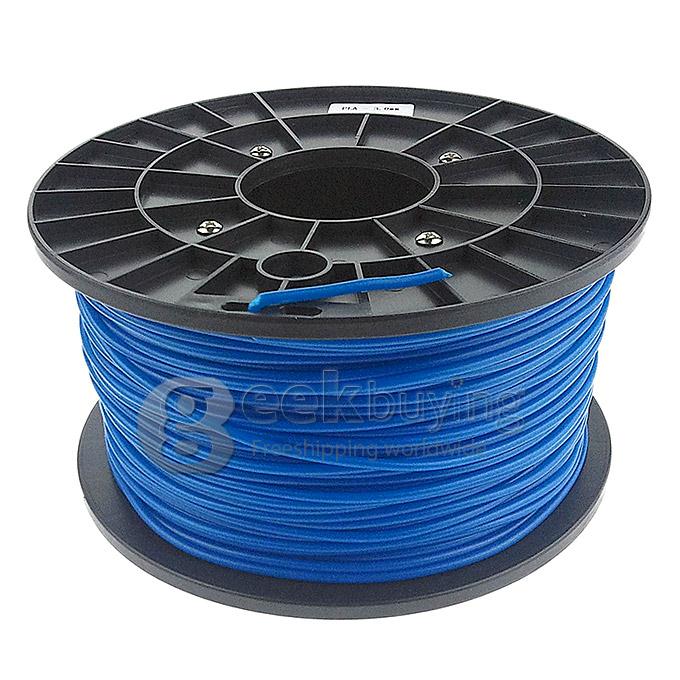 Heacent P003 3D Printer Material PLA Filaments Consumables Plastic Cable 3MM 1KG - Transparent Blue