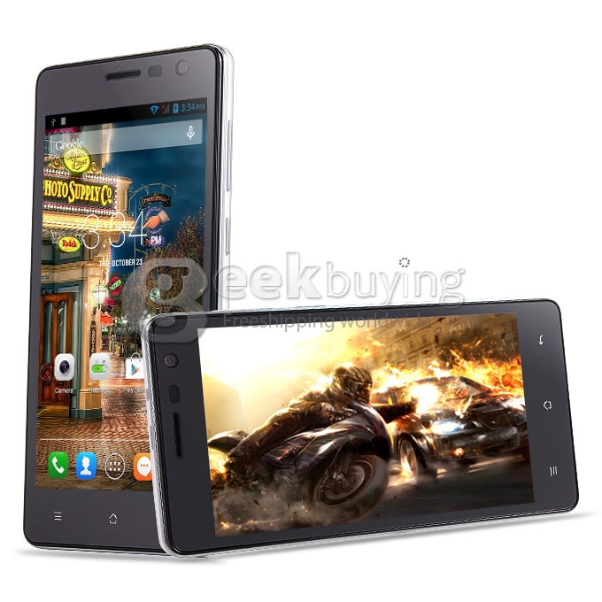 Cubot S168 MTK6582 Quad Core 1.3GHz Smartphone 5.0 inch Android 4.4 1GB RAM 8GB ROM WiFi GPS 3G QHD IPS - White