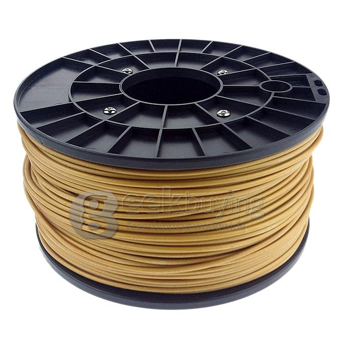 Heacent P003 3D Printer Material PLA Filaments Consumables Plastic Cable 3MM 1KG - Gold