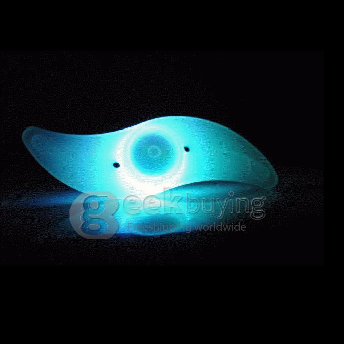 S-Shape Bicycle Steel Wire Light Wiilow Leaf Shaped Frog Lamp - RGB