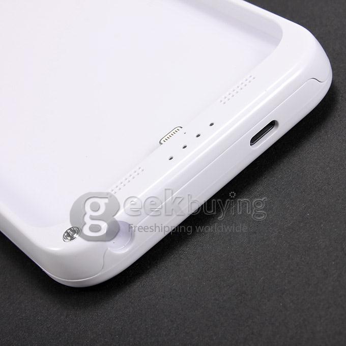 4800mAh External Power Bank Case Backup Battery Charger for iPhone 6 Plus - White