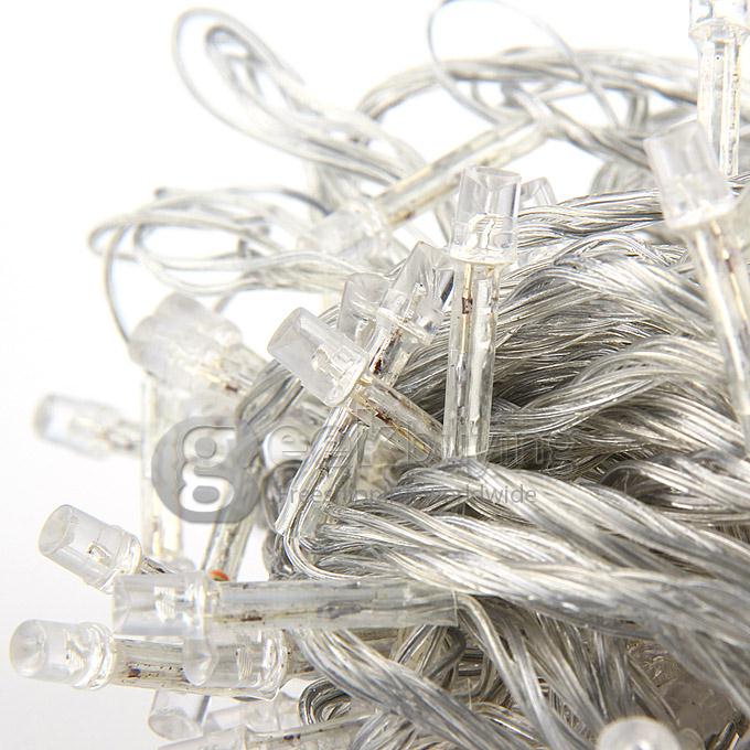 10M 100 LED 220V 8-Mode Fancy Ball Lights Decorative Christmas Party Festival Twinkle String Lamp Strip - Warm White (EU Plug)