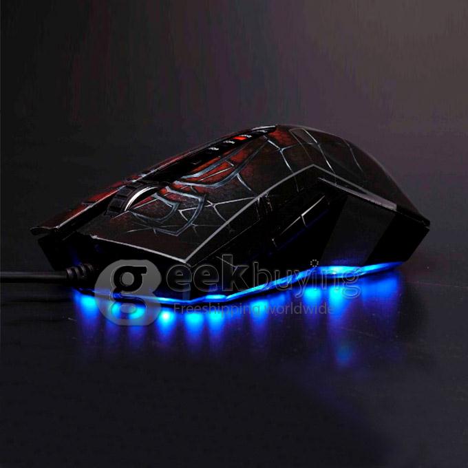 WFIRST Spider King X6-M 3200DPI Wired USB 6D Optical Gaming Mouse DPI Changeable for DOTA LOL