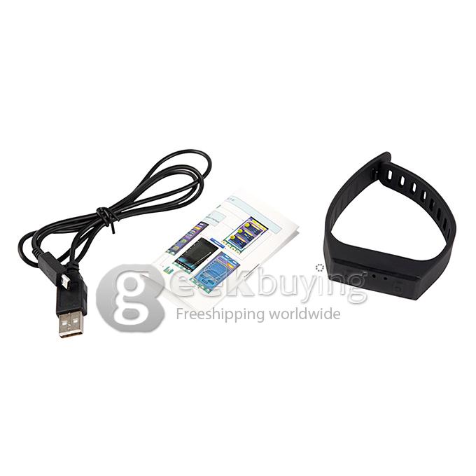 LC Healthy Smart Anti-Theft Sport Bluetooth 4.0 Wrist Band Bracelet Hand Ring for Android IOS - Black