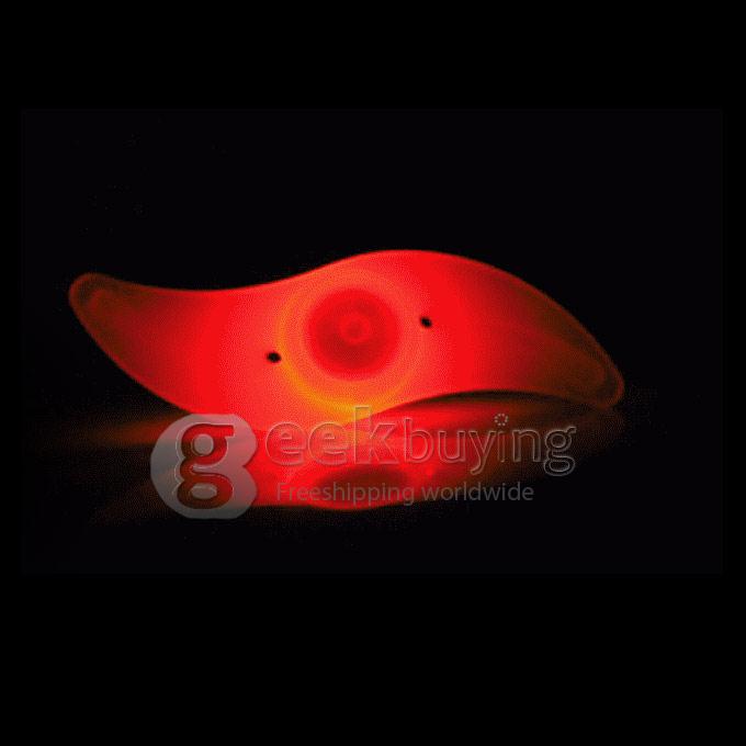 S-Shape Bicycle Steel Wire Light Wiilow Leaf Shaped Frog Lamp - RGB